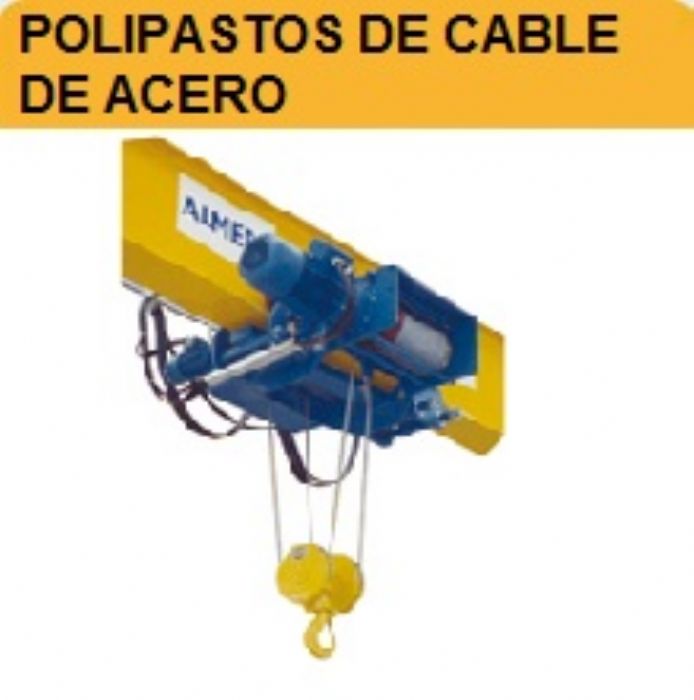 POLIPASTOS CON CABLE DE ACERO